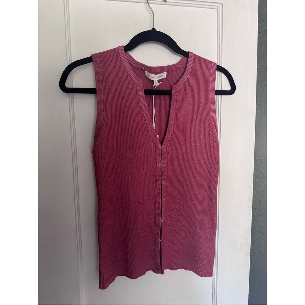 Buckle Women's Pink and Red Vest